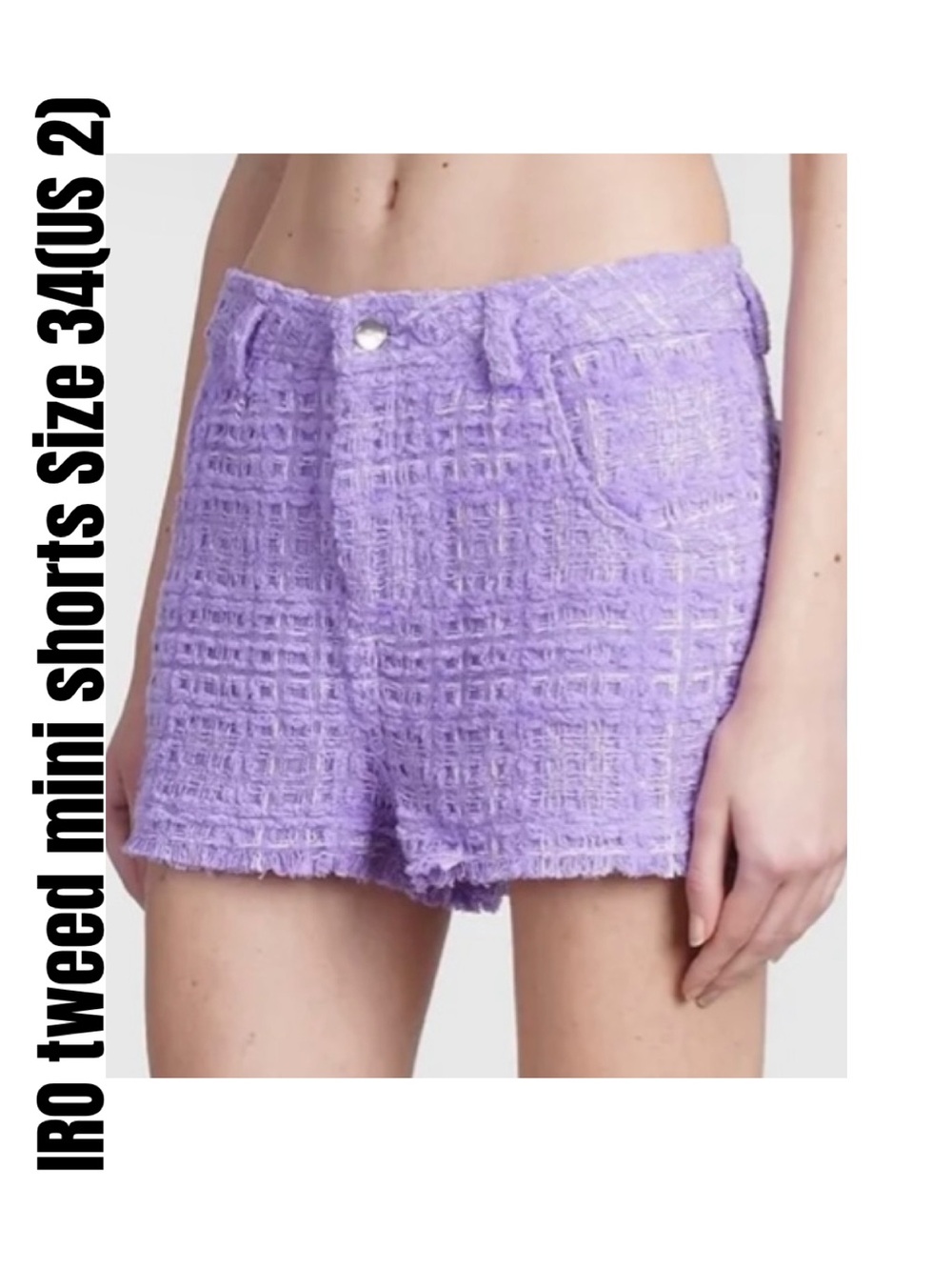 IRO tweed mini shorts Size 34(US 2)